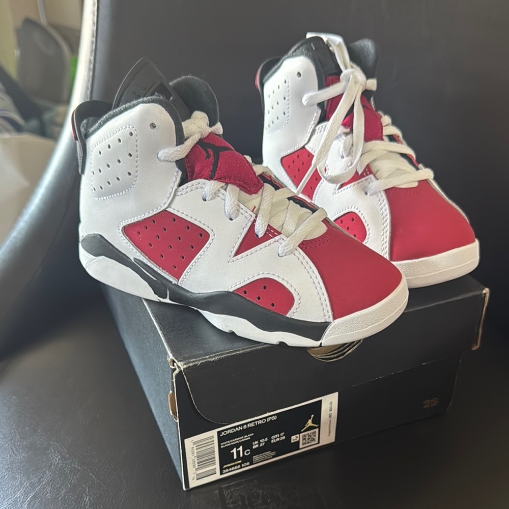 Jordan Red and White Sneakers kids  NIB